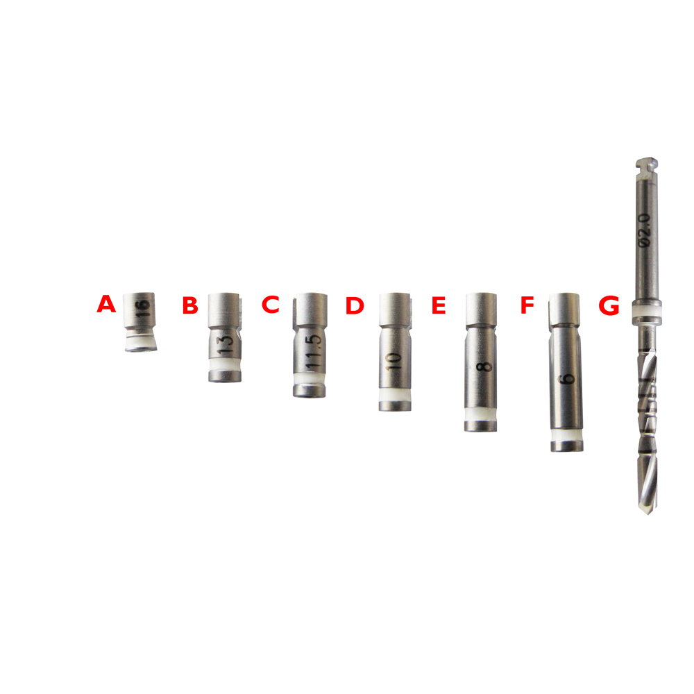 Set Of Stopper For Implant Drills 2.0mm