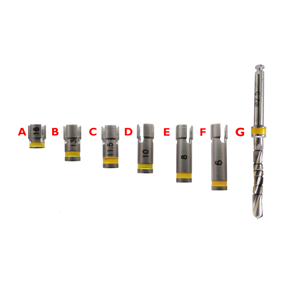 Set Of Stopper For Implant Drills 2.5mm