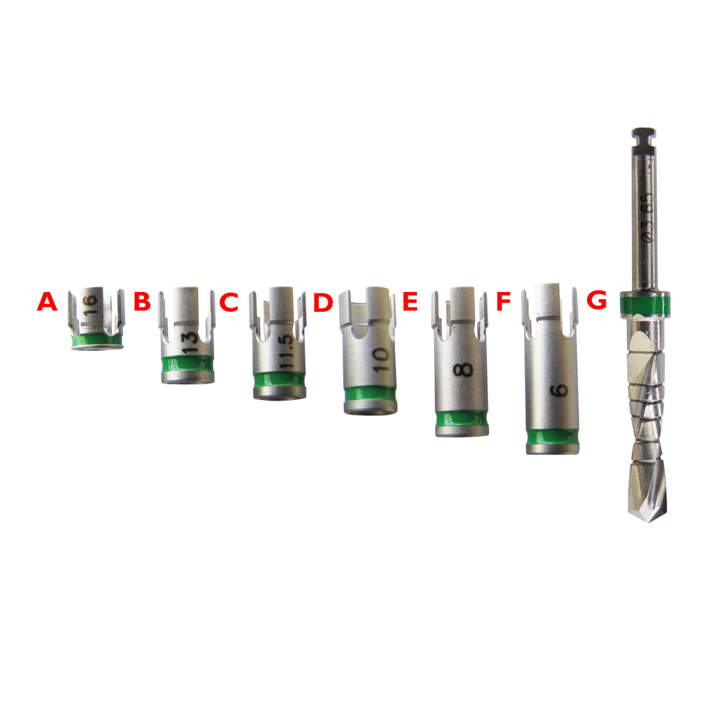 Set Of Stopper For Implant Drills 3.65mm