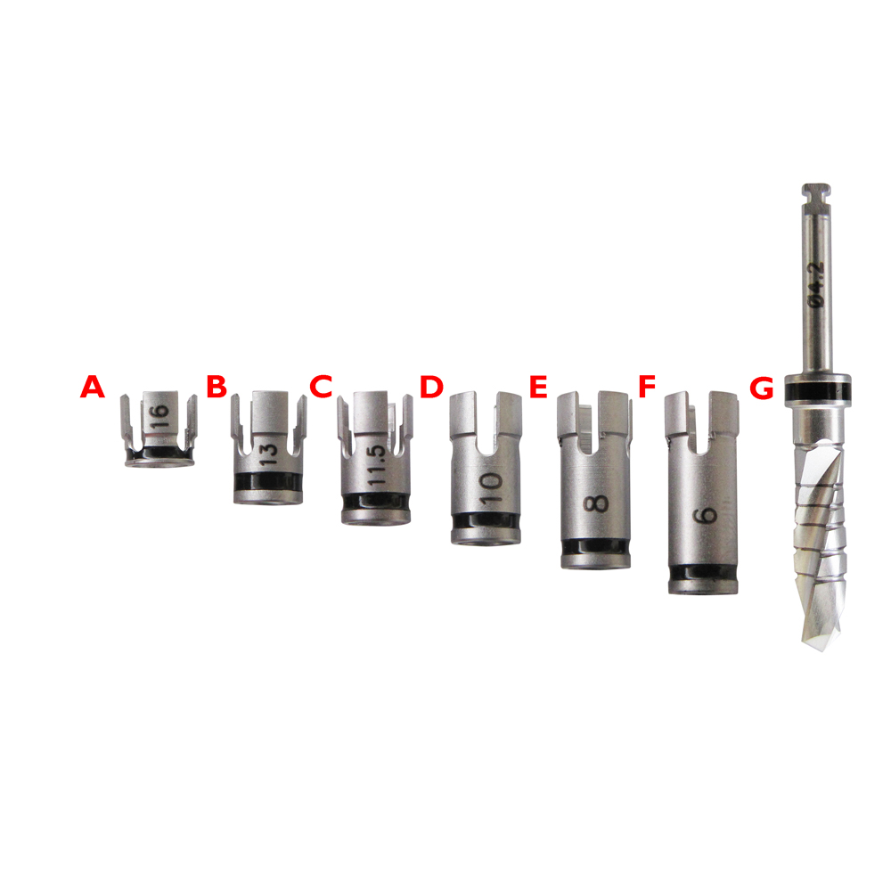 Set Of Stopper For Implant Drills 4.2mm
