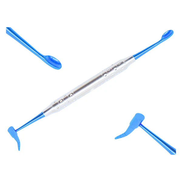 Dental Implant Bone Graft Scoop Plugger Carrier Titanium Coated Double ended