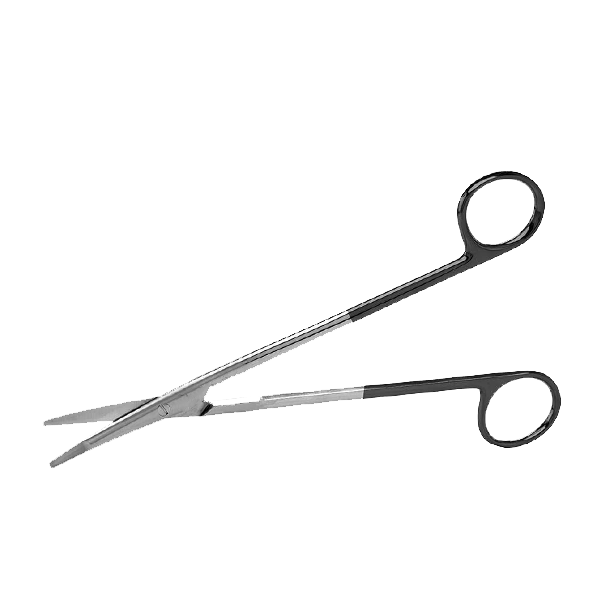 Ragnell Dissecting Scissors Flat Tip Curved 7″