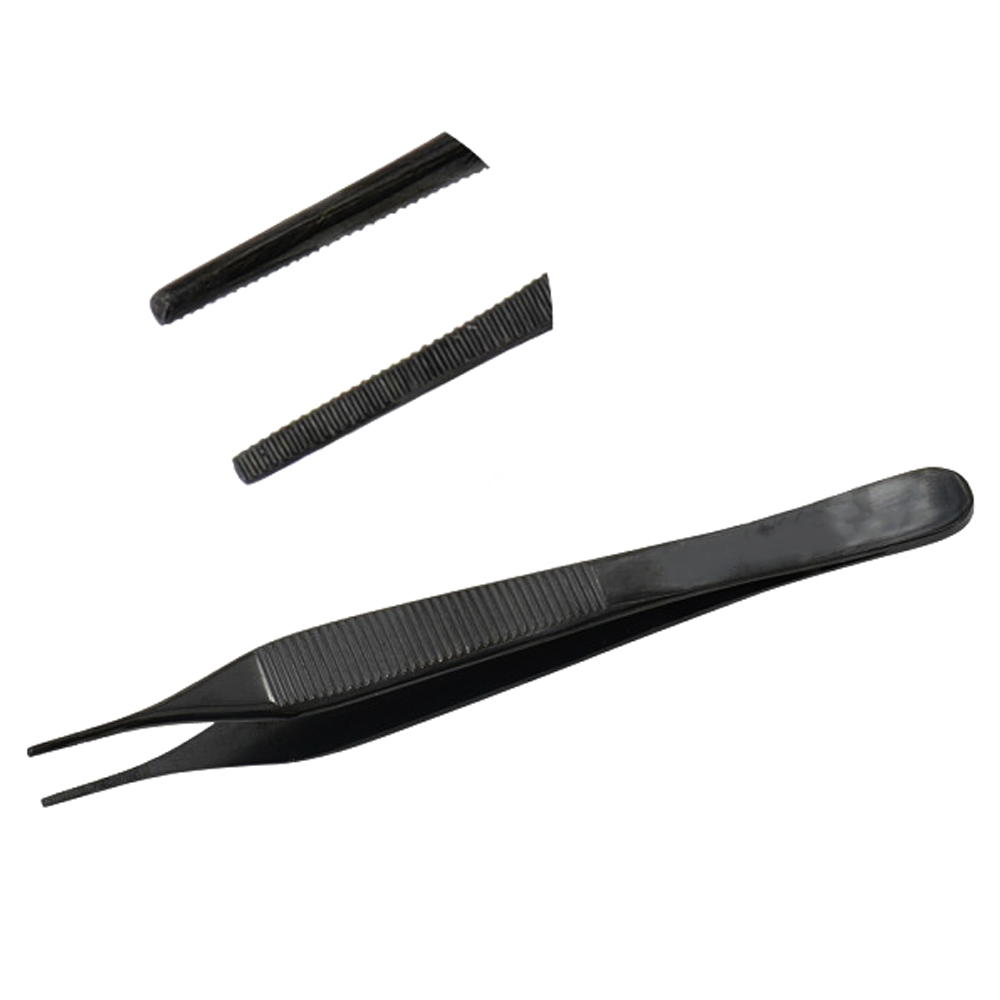 Adson Dressing Forceps Gun Metal 4 3/4″ Serrated