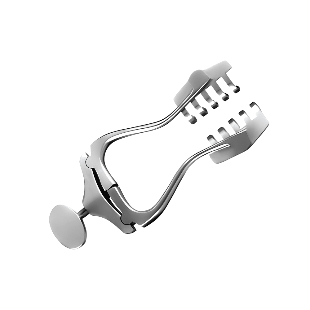 Jansen Wagner Retractor 5×5 Sharp Prongs Self Adjusting Size 5″